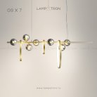 Реечный, рядный светильник NILMA 7 ламп Lampatron 5848-15510