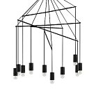 Подвесная люстра Ideal Lux 158860 POP SP10 NERO