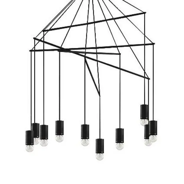 Подвесная люстра Ideal Lux 158860 POP SP10 NERO Подвесная люстра Ideal Lux 158860 POP SP10 NERO