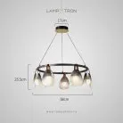 Кольцевые люстры и светильники CONCH CH 5 плафонов Lampatron f-conch-ch-5 8166-25441