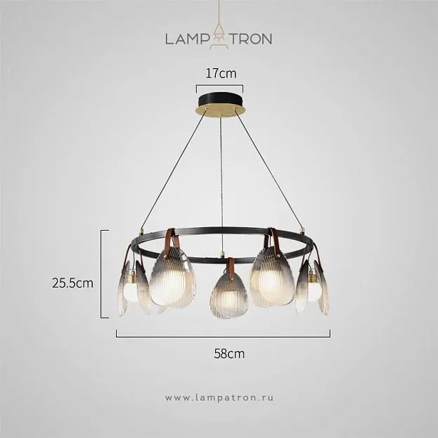 Кольцевые люстры и светильники CONCH CH 5 плафонов Lampatron f-conch-ch-5 8166-25441 Кольцевые люстры и светильники CONCH CH 5 плафонов Lampatron f-conch-ch-5 8166-25441