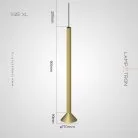 Подвесной светильник RANDOR Размер L. Цвет золото матовое. 3500K Lampatron 8682-24302