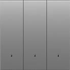 Клавиша 3-я с подсветкой, серый графит, Donel DS28359 S08