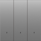 Клавиша 3-я с подсветкой, серый графит, Donel DS28359 S08