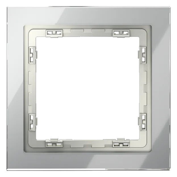 Рамка стеклянная Voltum VLS110105 S70 на 1 пост, (сталь, стекло) Рамка стеклянная Voltum VLS110105 S70 на 1 пост, (сталь, стекло)