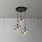 Готовая комбинация светильников FOCUS TRIO Цвет Дымчатый. Диск Lampatron 6051-16150