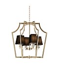 Подвесная люстра Lumina Deco LDP 1249-4 GD+BK Montero