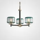 Люстра POT 3 плафона. Цвет синий. Lampatron pot-blue-3 1137-1066