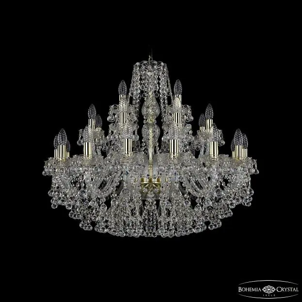 Люстра хрустальная Bohemia Ivele Crystal  1409/16+8+4/300 G