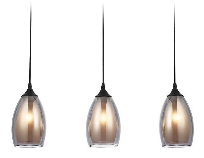 Подвесной светильник Ambrella light TR3537/3 BK/SM/FR Подвесной светильник Ambrella light TR3537/3 BK/SM/FR