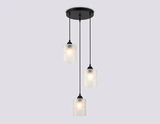 Подвесной светильник Ambrella light TR3410/3 BK черный E27/3 max 60W D330*1000