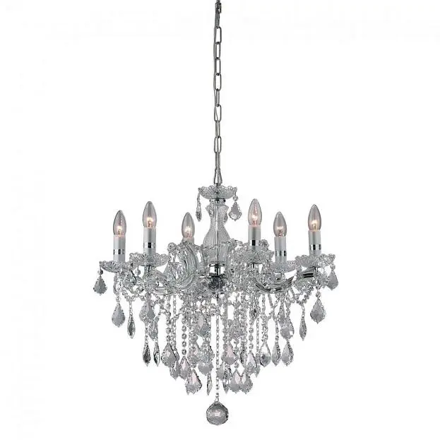 Подвесная люстра Ideal Lux 035628 FLORIAN SP6 CROMO