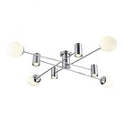Светильник потолочный Хром/Белый GU10+E27 4+4*5+60W Evoluce SLE1105-102-08 RAITO