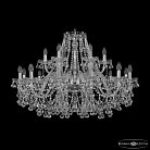 Люстра хрустальная Bohemia Ivele Crystal  1409/12+6/360 Ni