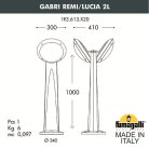 Уличный светильник Fumagalli 1R3.613.X20.WYE27 GABRI REMI/LUCIA 2L