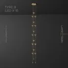 Готовая комбинация светильников ROLAN COMBO 15 ламп. Тип B Lampatron 7665-21473