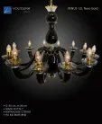 Подвесная люстра Reccagni Angelo Venus 12L Nero Gold venus
