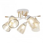 Люстра потолочная с плафонами Arte Milano 327410/5 FG+WH Amalfi