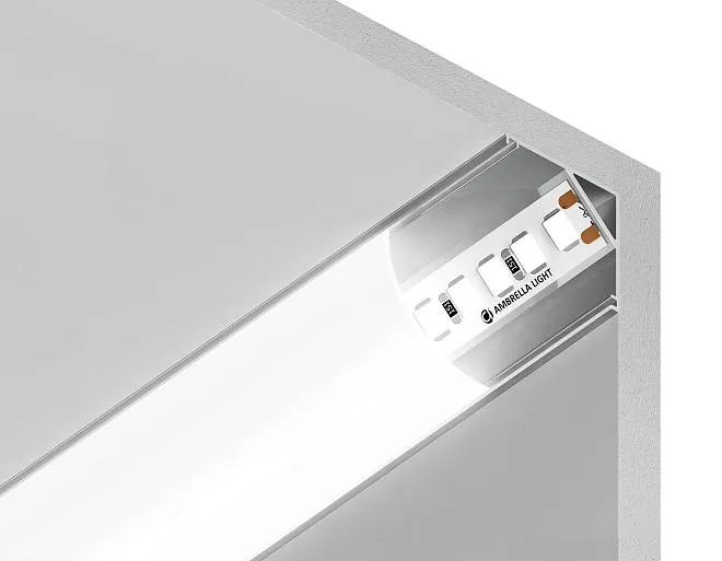 Алюминиевый профиль угловой круглый 2м Ambrella light GP2100AL Alum Profile