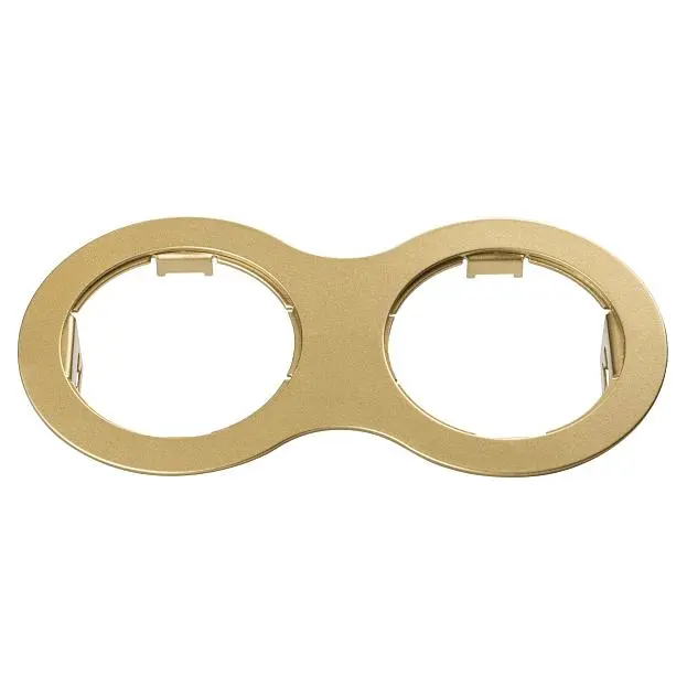 Рамка Lightstar 214623 DOMINO Double ROUND MR16 ЗОЛОТО (в комплекте) Рамка Lightstar 214623 DOMINO Double ROUND MR16 ЗОЛОТО (в комплекте)