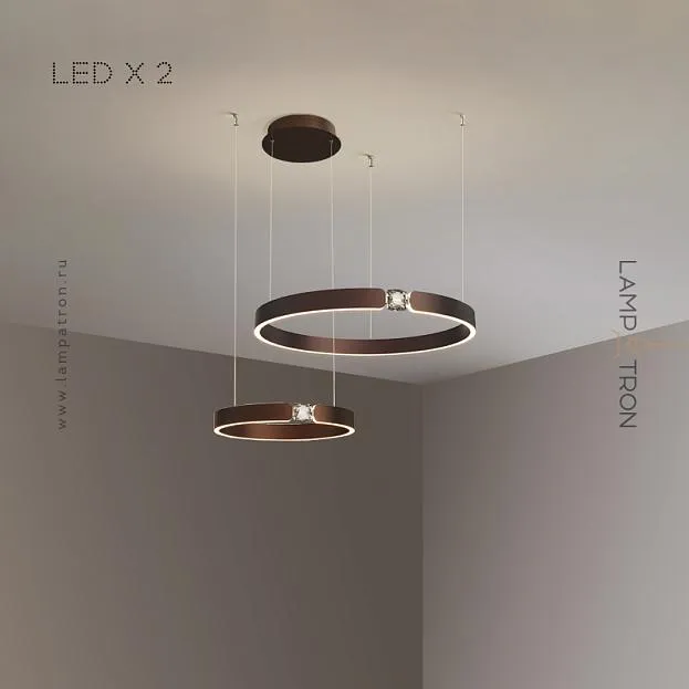 Кольцевые люстры и светильники SELLIF B RING COMBO Два кольца. Цвет Коричневый Lampatron sellif-b-ring-combo-2-brown 6984-19358 Кольцевые люстры и светильники SELLIF B RING COMBO Два кольца. Цвет Коричневый Lampatron sellif-b-ring-combo-2-brown 6984-19358