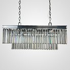 Люстра Rh 1920S Odeon Clear Glass Fringe Chrome ImperiumLoft 228792-22