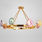 Подвесная люстра AGATE 4 Multicolored 8 Ring ImperiumLoft 191792-26 AGATE04