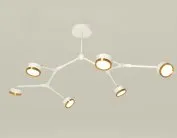 Комплект подвесного поворотного светильника SWH/PYG белый песок/золото желтое полированное GX53 (C9055, N8124) Ambrella light XB9055152/6