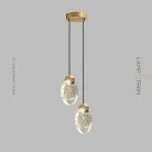 Готовая комбинация светильников CELIAN DUO Размер S. Цвет Латунь Lampatron celian-duo-s-brass 7721-21645