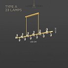 Реечный, рядный светильник GLORIOLE SPIN LINE Тип A. 23 LED. Lampatron gloriole-spin-line-a-23 9127-25984