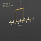 Реечный, рядный светильник GLORIOLE SPIN LINE Тип A. 23 LED. Lampatron gloriole-spin-line-a-23 9127-25984