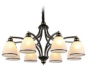 Подвесная люстра Ambrella light TR3081/8 BK/GD/FR