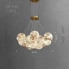 Люстра LILLIS BALL MARBLE 13 плафонов. Размер S Lampatron lillis-ball-marble-13-s 9059-25795