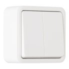 Выключатель двухклавишный, 10AX 250V Arte Milano 310.30-2.white am