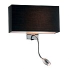 Настенный светильник Ideal Lux 035956 HOTEL AP2 NERO