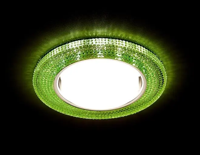 Зеленый встраиваемый светильник Gx53+led Ambrella G290 GR Зеленый встраиваемый светильник Gx53+led Ambrella G290 GR