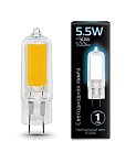 Лампа Gauss 107807205 G4 5.5W 4100K колба прозрачная
