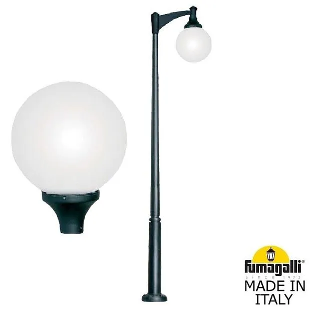 Парковый фонарь FUMAGALLI EKTOR 3000 MIDIPILAR/GLOBE 400 modern 1L G41.365.A10.AYE27 Черный