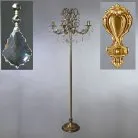 Торшер Ambiente 8888F/4 AB New Leaf