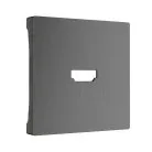 Накладка для розетки HDMI (графит рифленый) Werkel W1196004 a050744