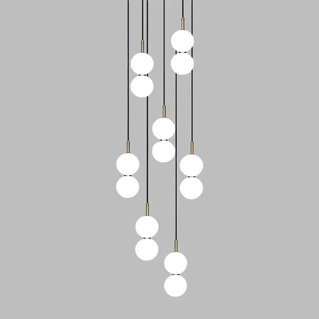 Подвесной светильник ROCCO COMBO A 7 подвесов ImperiumLoft 229790-23 rocco-combo01