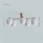 Потолочная люстра DAGFIN CH Тип A. Красное дерево Lampatron dagfin-ch-a-red 7419-20512