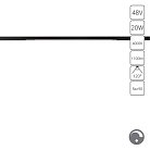 Трековый светильник Arte Lamp A7474PL-1BK OPTIMA