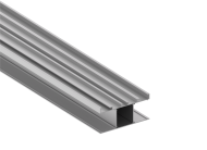 Накладной двусторонний алюминиевый профиль, 42,3х90х2000. Цвет: Анодированное серебро Donel DN18520Alu DN8ALE