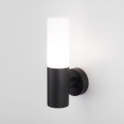 Уличный настенный светильник Elektrostandard 1418 TECHNO чёрный Glas a049717