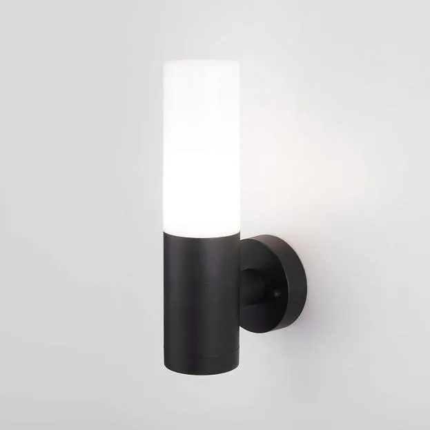 Уличный настенный светильник Elektrostandard 1418 TECHNO чёрный Glas a049717 Уличный настенный светильник Elektrostandard 1418 TECHNO чёрный Glas a049717