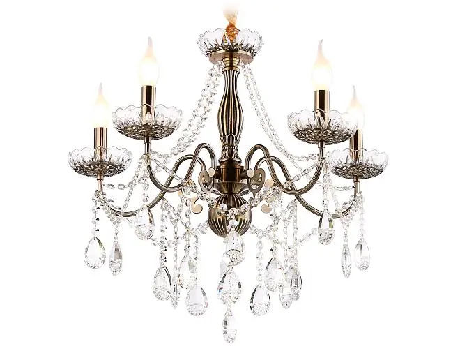 Подвесная классическая люстра с хрусталем Ambrella light TR4949 Traditional Подвесная классическая люстра с хрусталем Ambrella light TR4949 Traditional