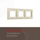 Рамка из поликарбоната на 3 поста Arte Milano 503.06-3.shampan am