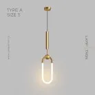 Подвесной светильник FINNUR Тип A. Размер S. Цвет Латунь. Теплый свет Lampatron finnur-a-s-brass-warm 7770-21860