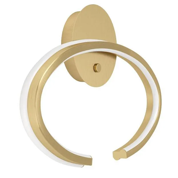 Светодиодный бра 12W(LED) 2200-6500K, 2250lm, сталь, золотой, белый Eglo 390488 BOGADO